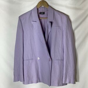 CARBON 38 Lavender Linen Blazer Size Small